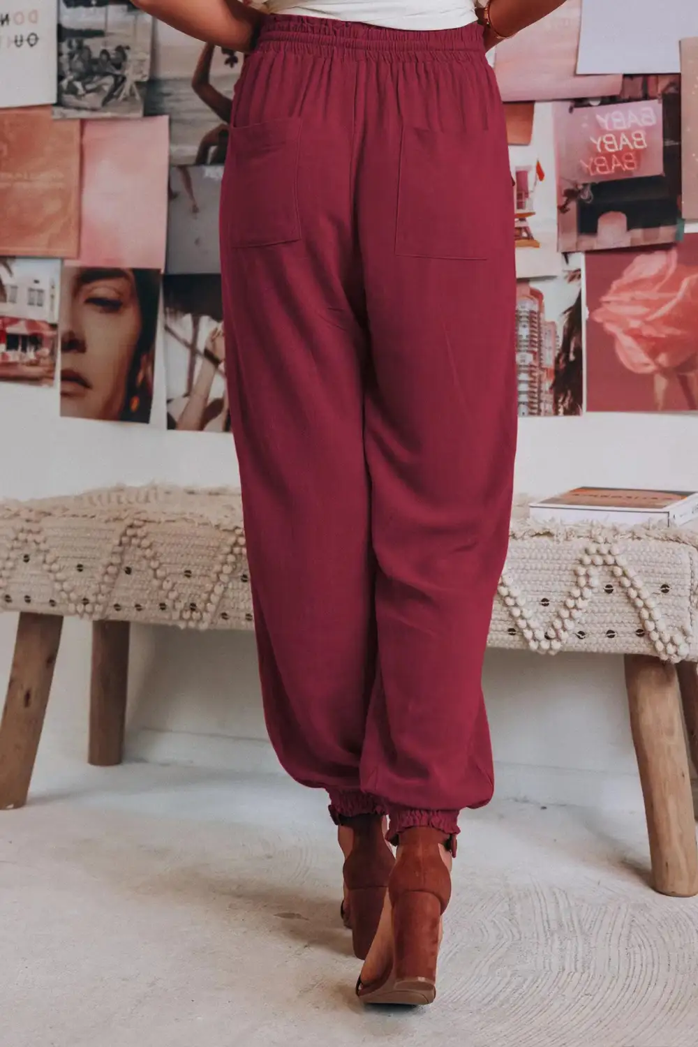 Relaxed Drawstring Lounge Pants