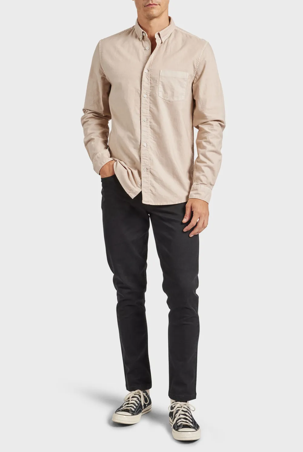 Jensen 5 Pocket Pant-Almond tan
