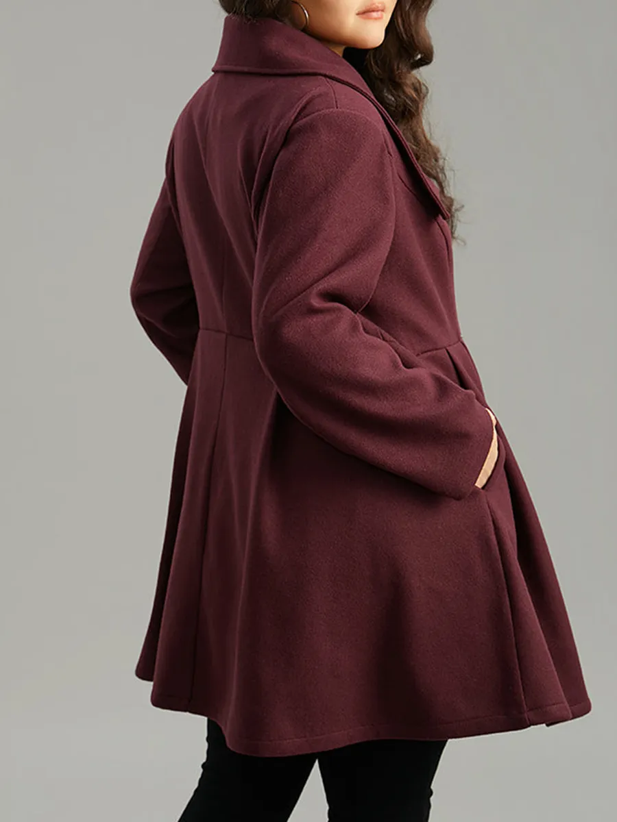 Burgundy a waist jacket