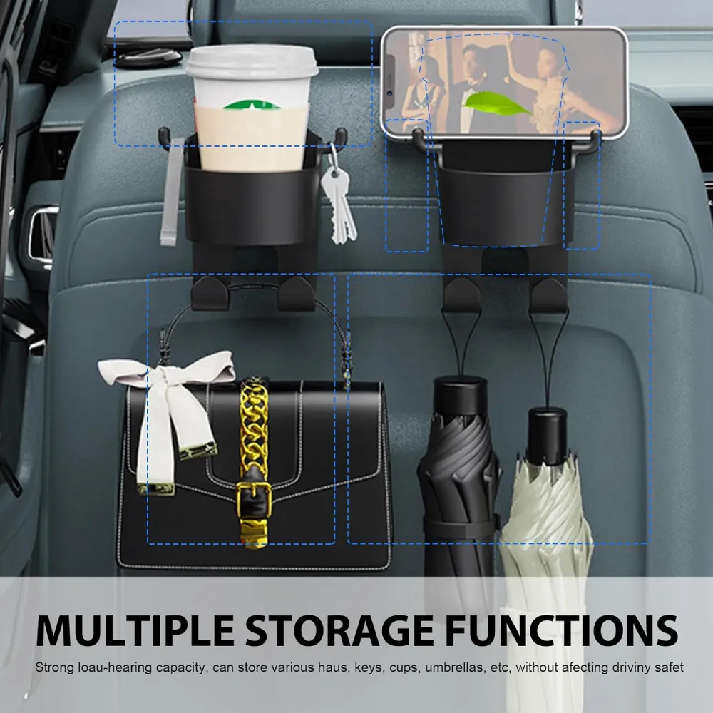 Car Cup Holder Seat Back Organizer