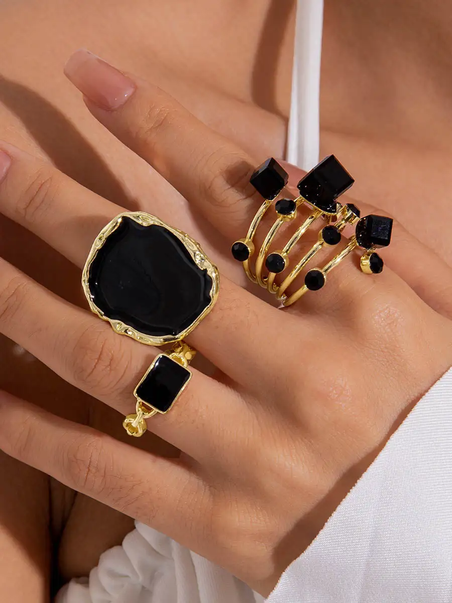 Geometric Casual Alloy Ring