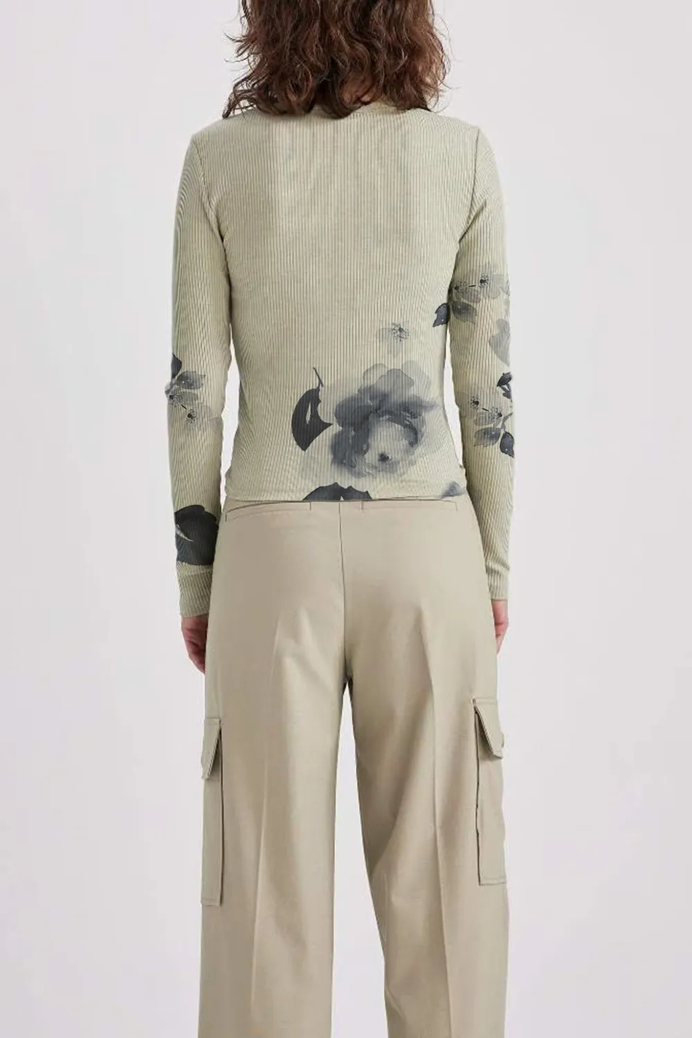 Slim Fit Crew Neck Long Sleeve T-Shirt