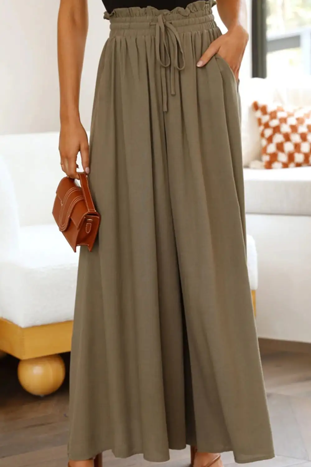 Easy Waist Wide Leg Pants