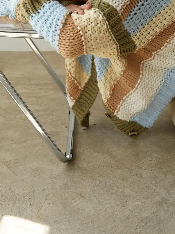 Chunky Striped Cardigan