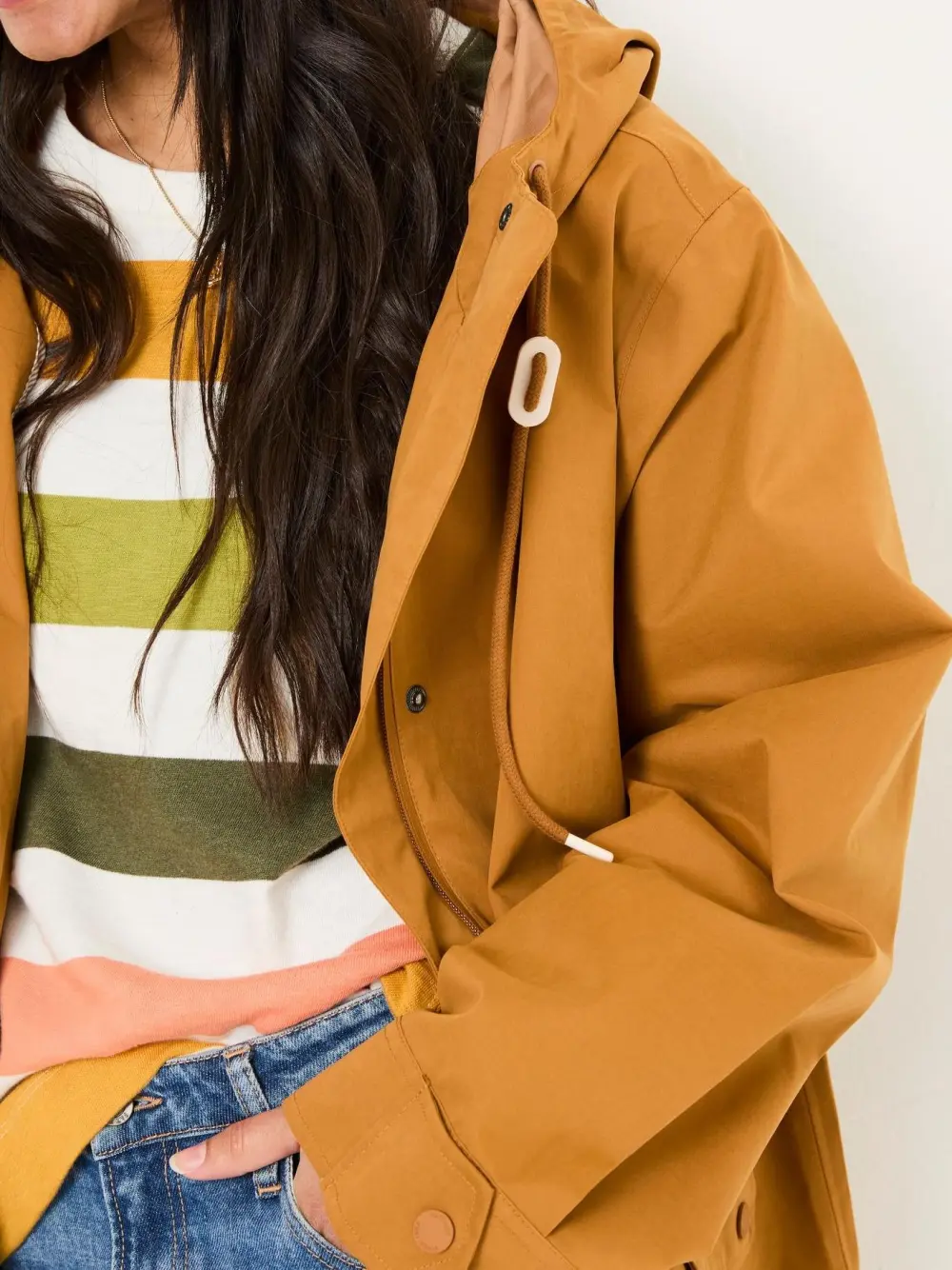 Tan Brown Waterproof Coat