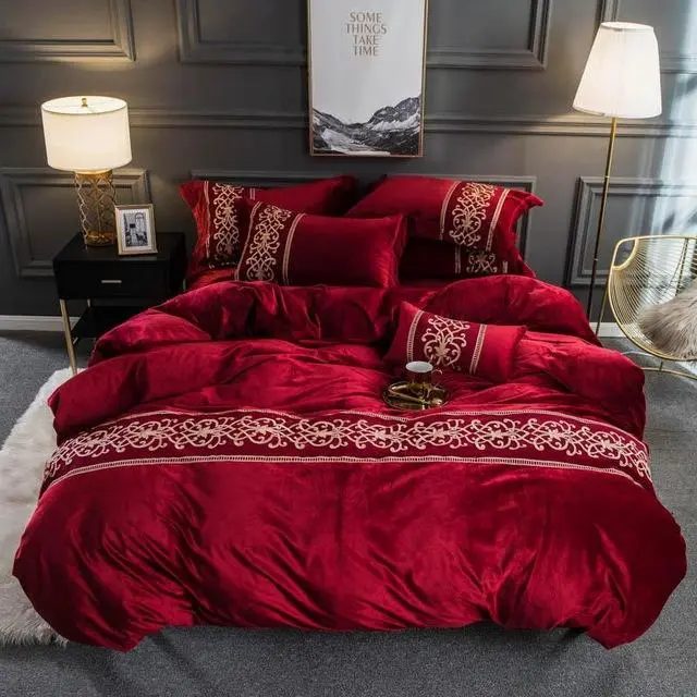 (Store Closing Sale) Tawney - Velvet Duvet Cover Set