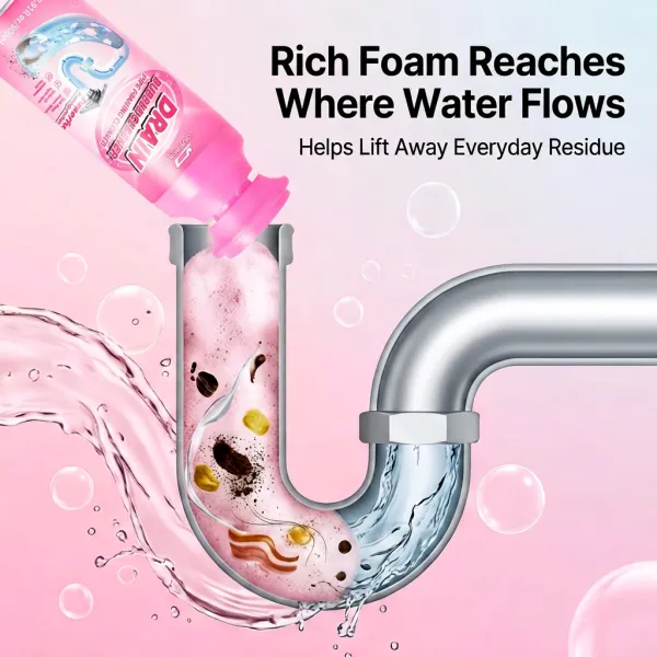 Pipe Cleaner Foam Mousse for Home Use, Sink Deodorizer & Odor Eliminator, Foam Drain Cleaner for Clogged Sewers