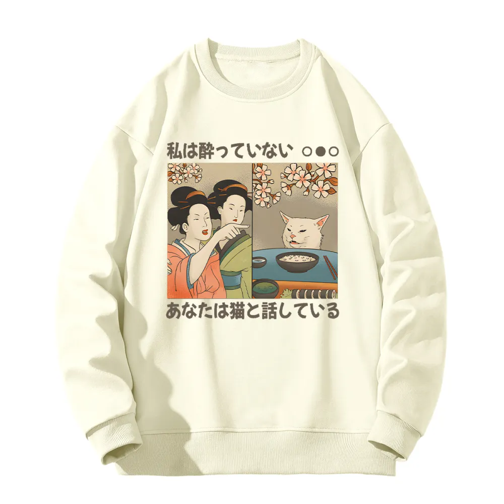 Women's Printed Round Neck Long Sleeve Sweatshirts