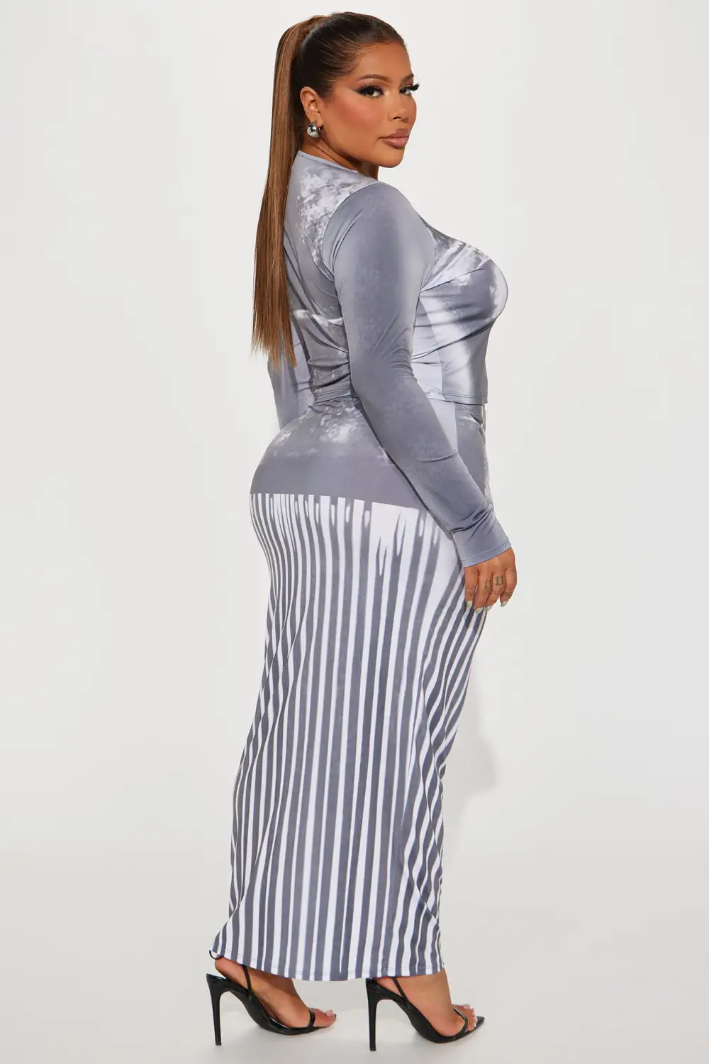 Caroline Skirt Set - Black/combo