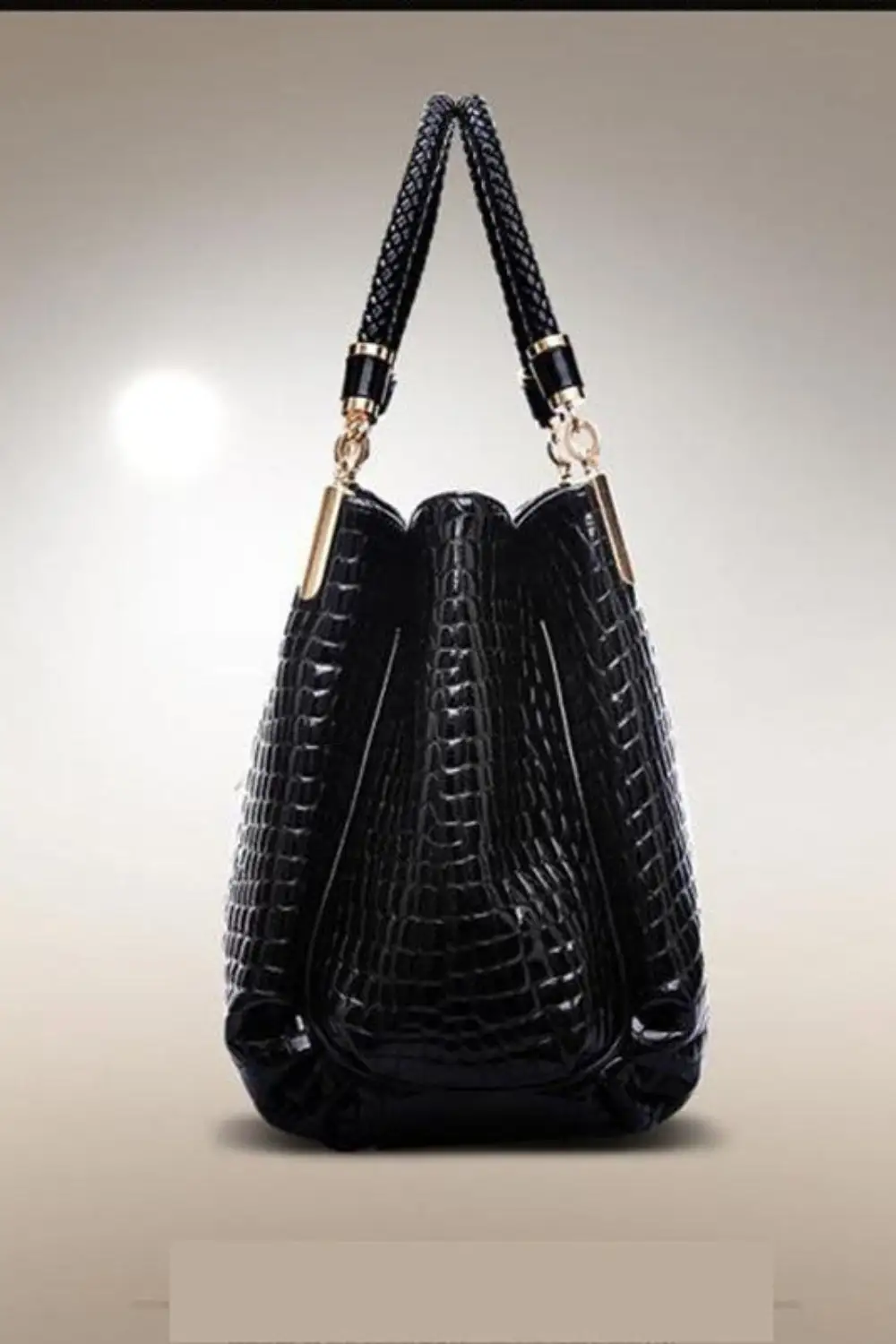 European and American Fashion Women's Motorcycle Bag Crocodile Pattern