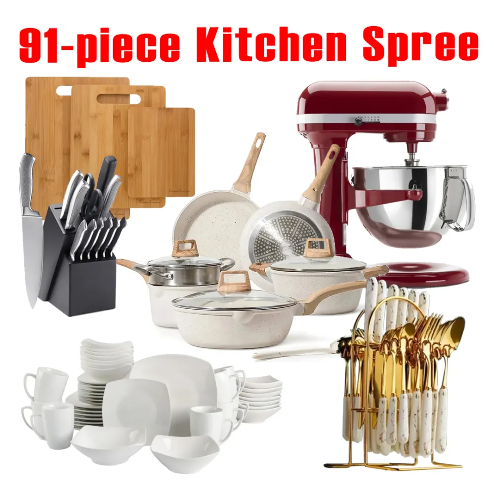 Limited-time Promotion, 91-piece Kitchen Spree, Meeting All The Needs Of The Kitchen