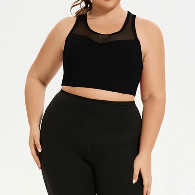Mesh Sports Bra Yoga Wireless Bra
