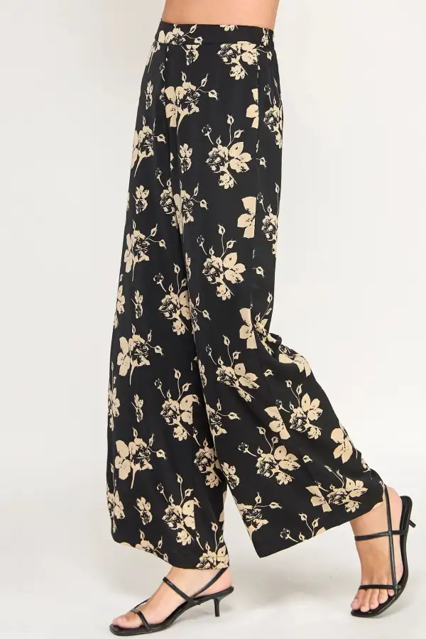 Flowy Wide Leg Trouser Pants