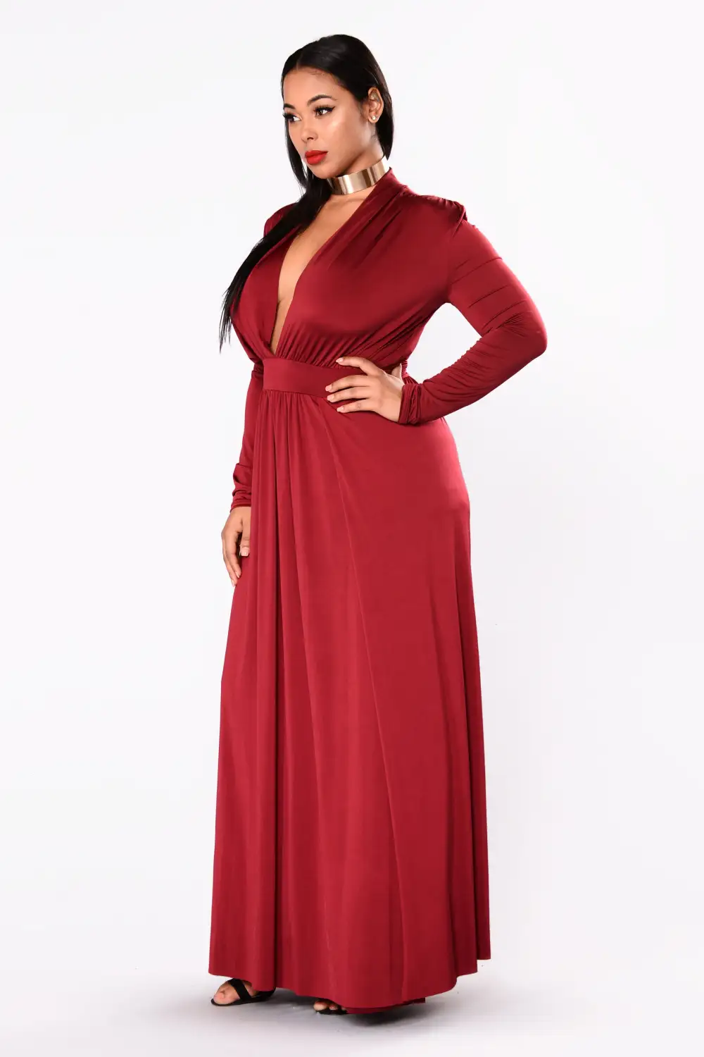 Spree Dress - Burgundy