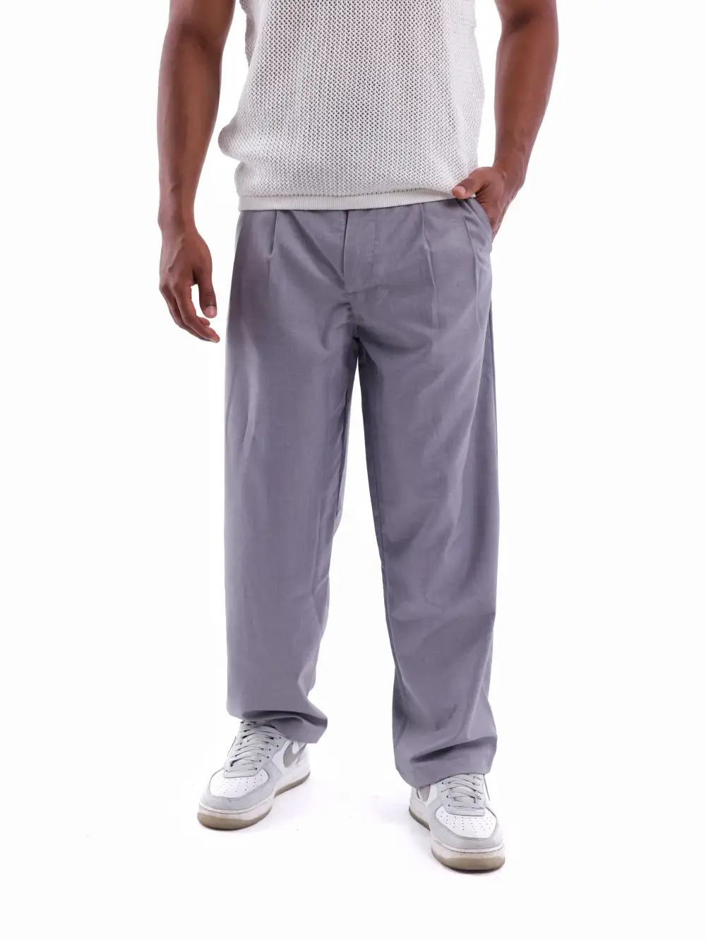 Textured Classic Pants