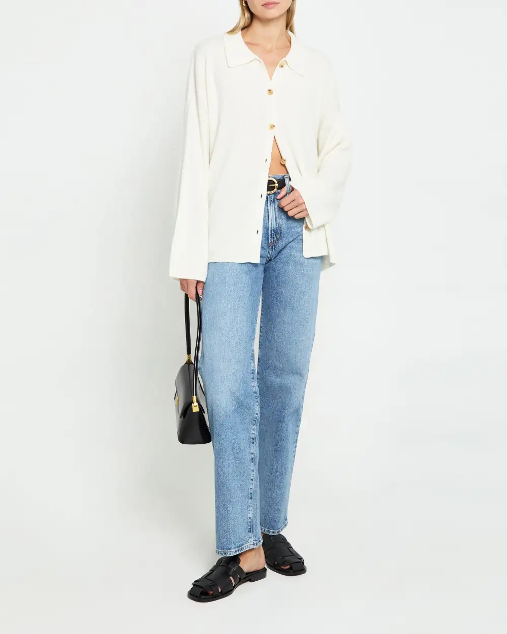 Button Front Knit Cardigan