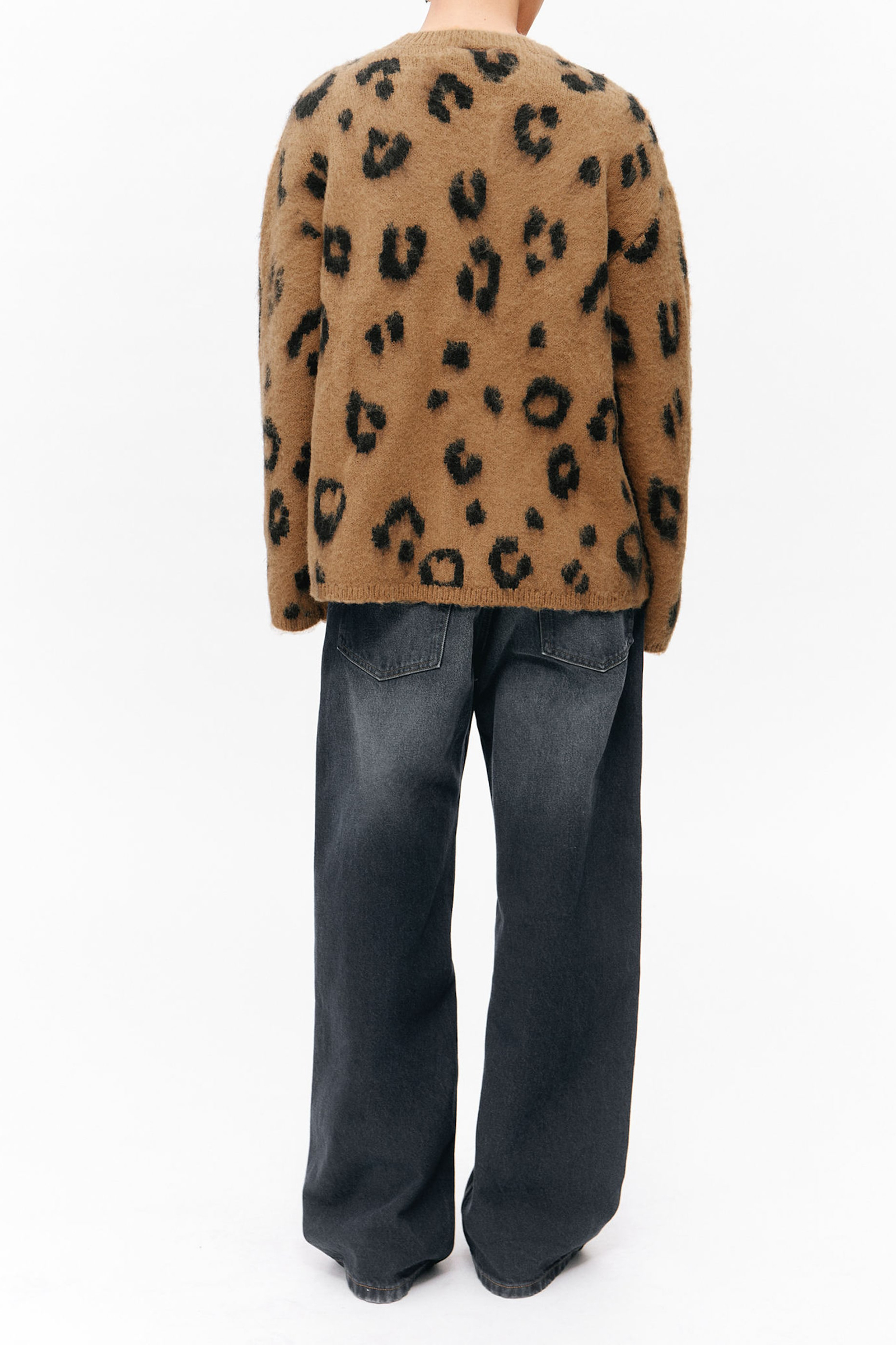 Button Up Drop Shoulder Cardigan