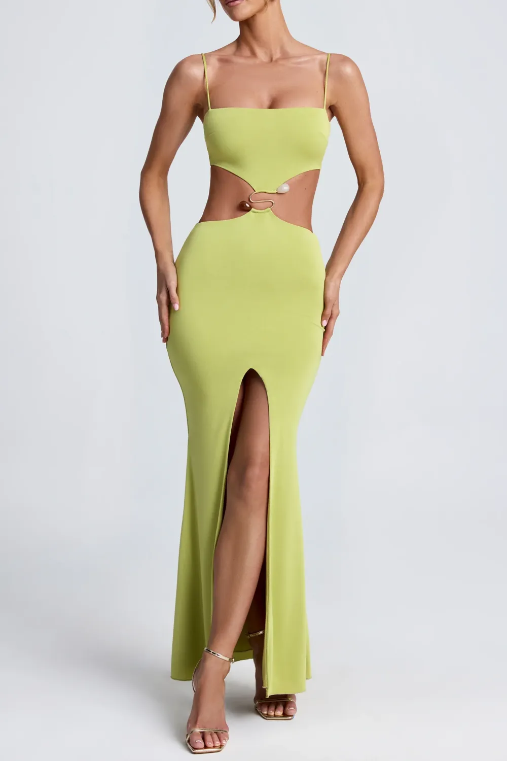 Creative Slim-Fit Fishtail Square Neck Dress