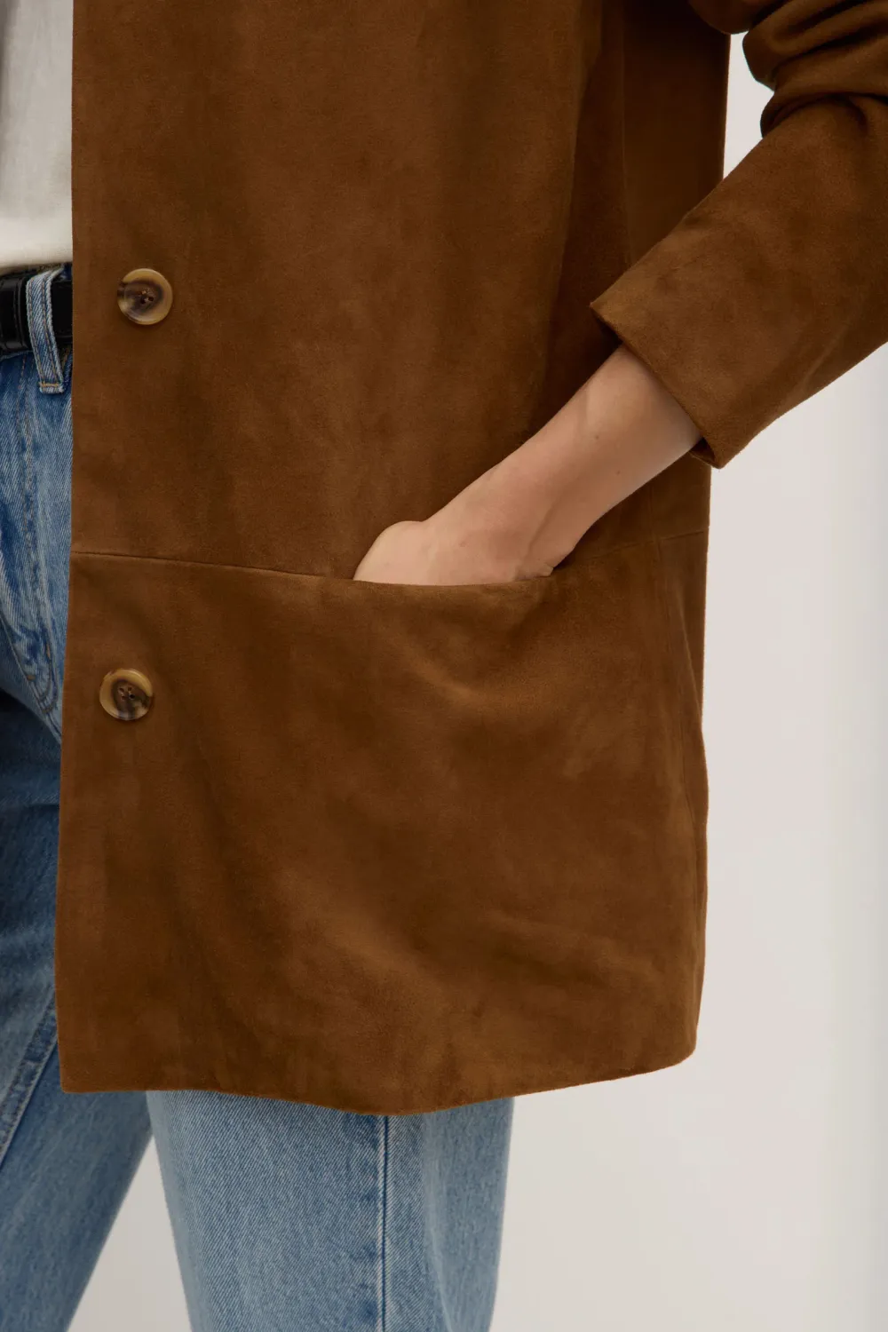 Goat Leather Suede Jacket