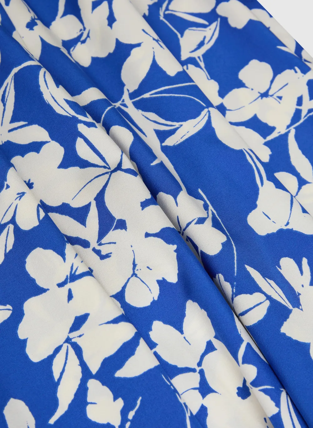 Loose-Fit Blue Floral Jumpsuit