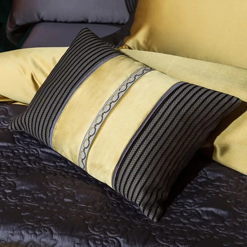 (Store Closing Sale) Embroidery Egyptian Cotton Duvet Cover Set