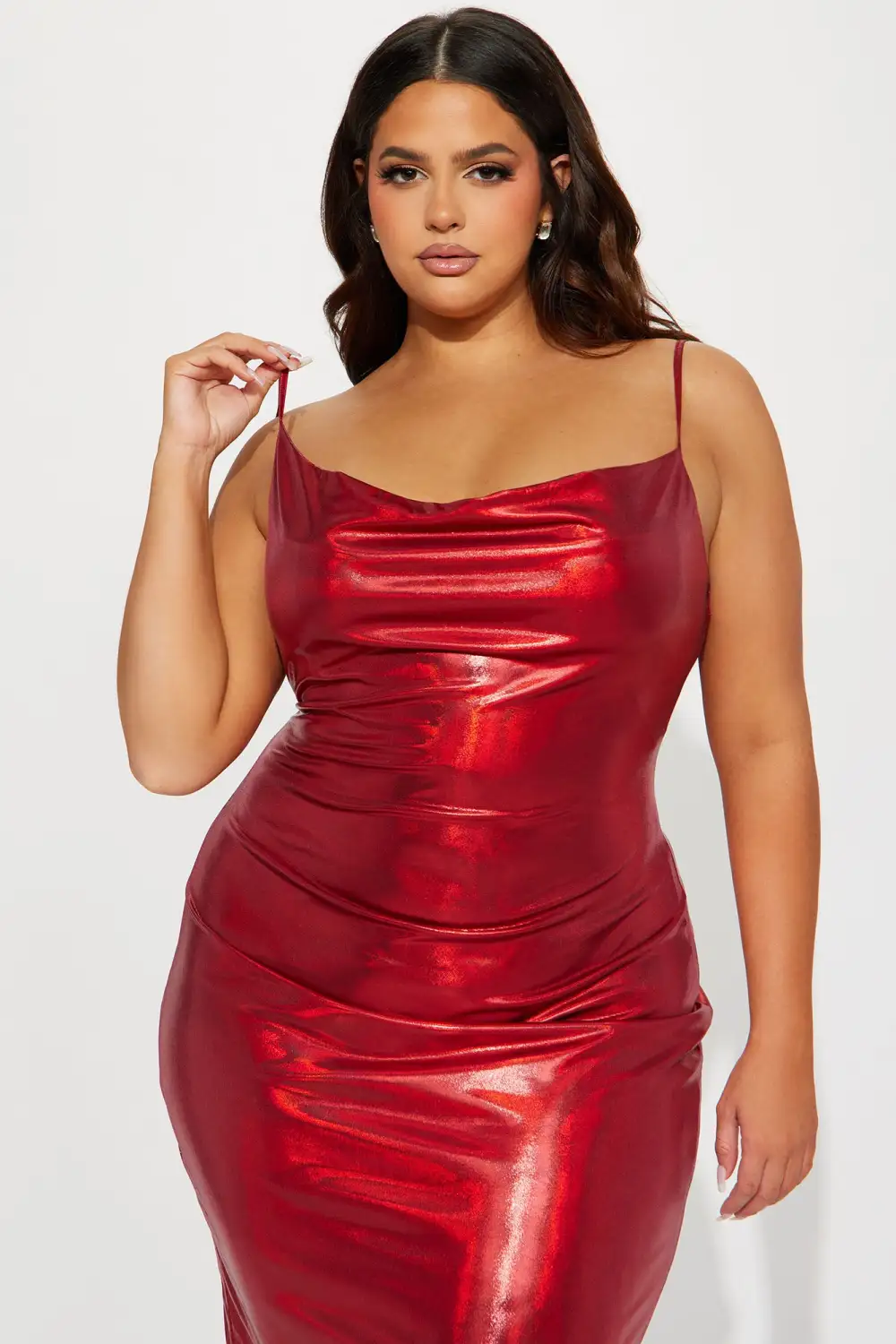 Watch Me Shine Bright Maxi Dress - Red