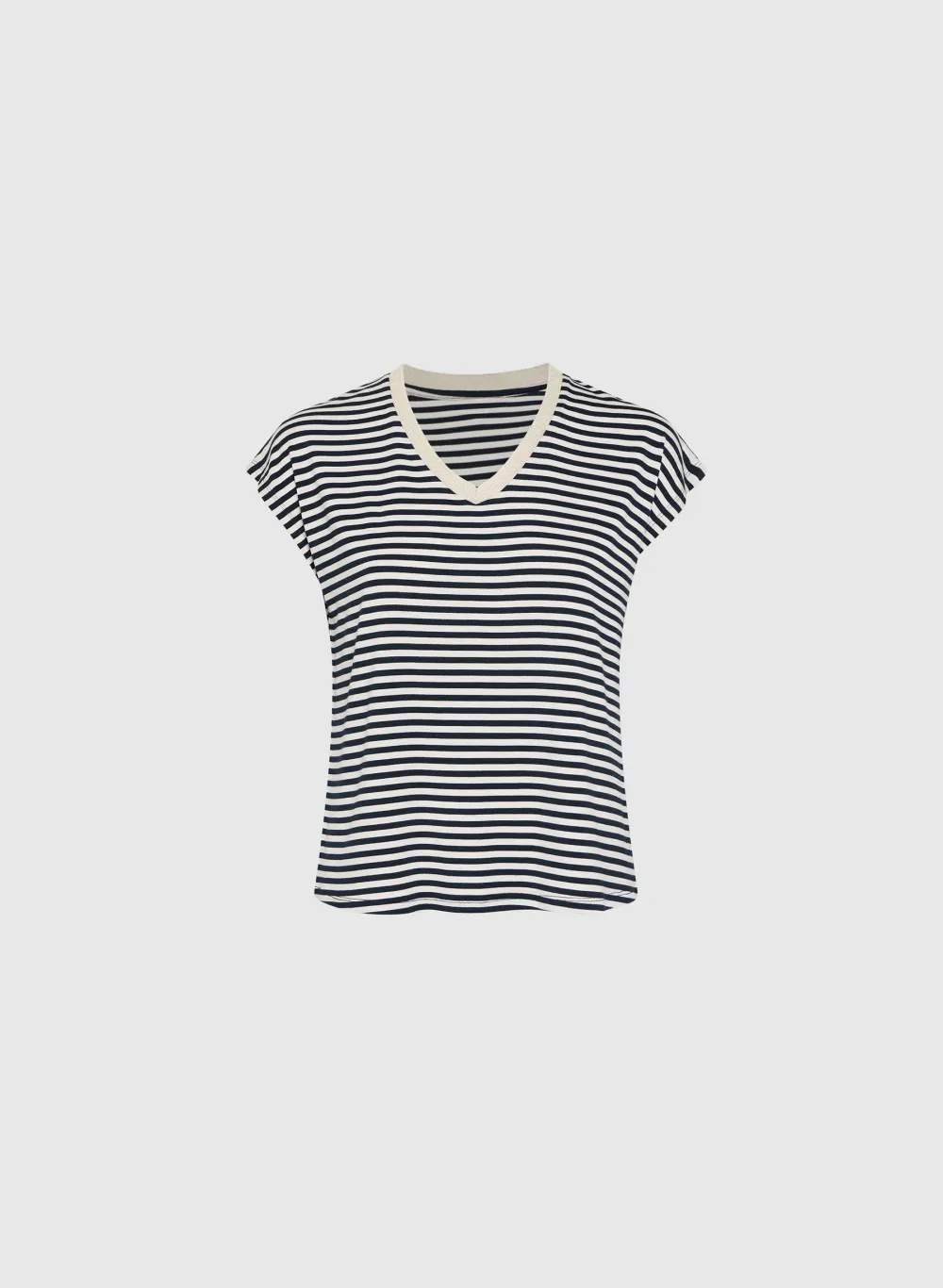 Striped V-Neck Top
