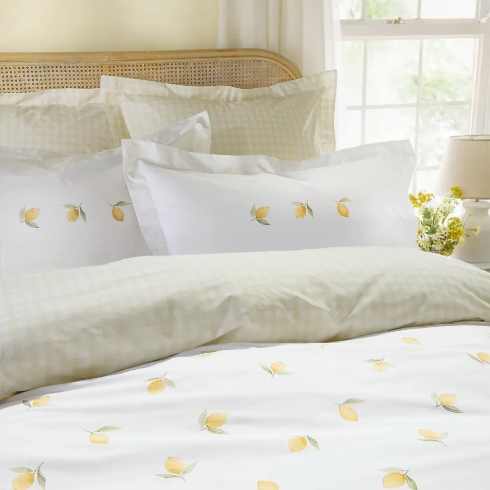 Contemporary Bedroom Celestial Cotton Duvet Cover Set
