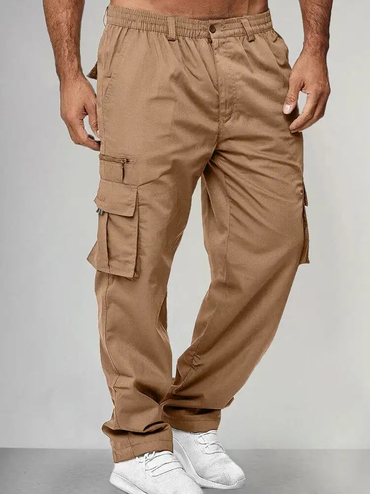 Structured Cargo Pocket Cargo Pants