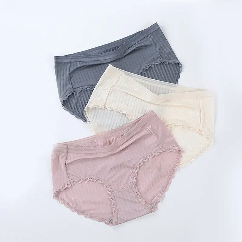Plus Size High Waist Seamless Breathable Brief Panty