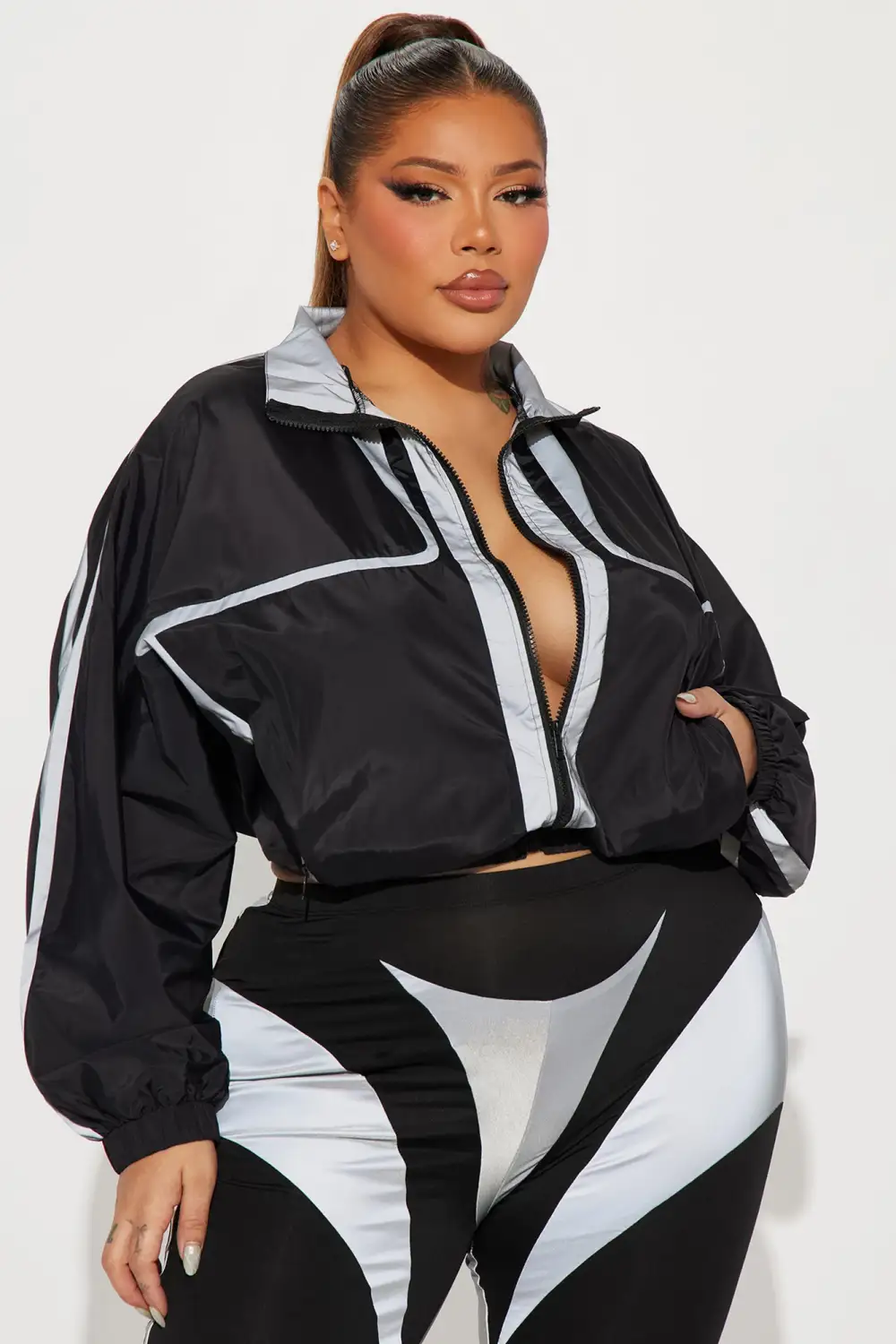 Just Another Chill Night Legging Set - Black/Grey