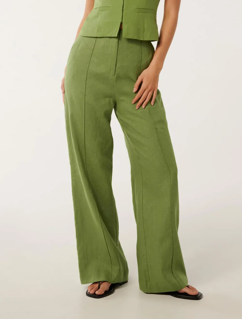 High Waist Wide-Leg Pants