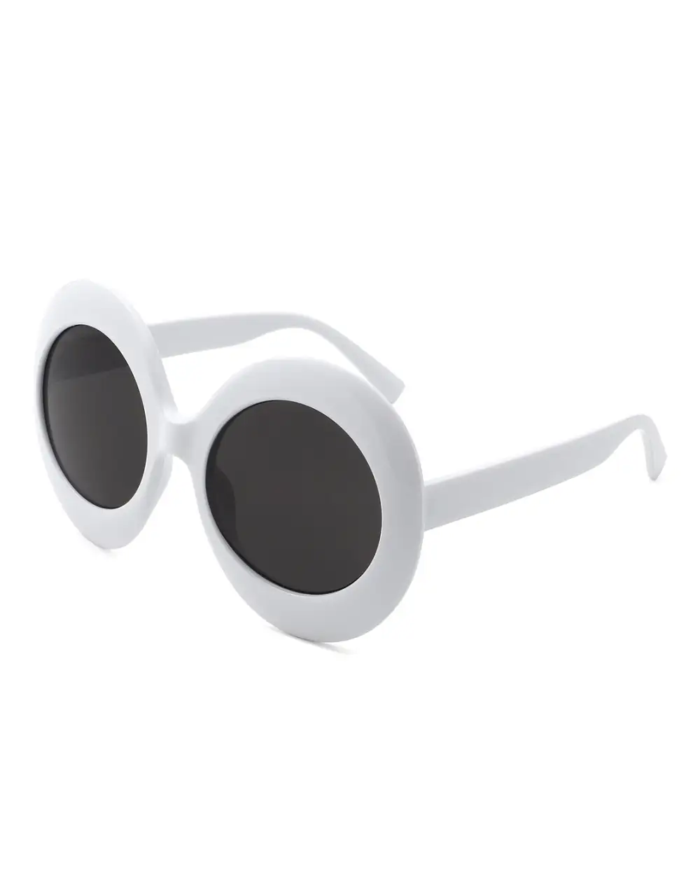 Lightweight Oval Round Frame Sunglasses
