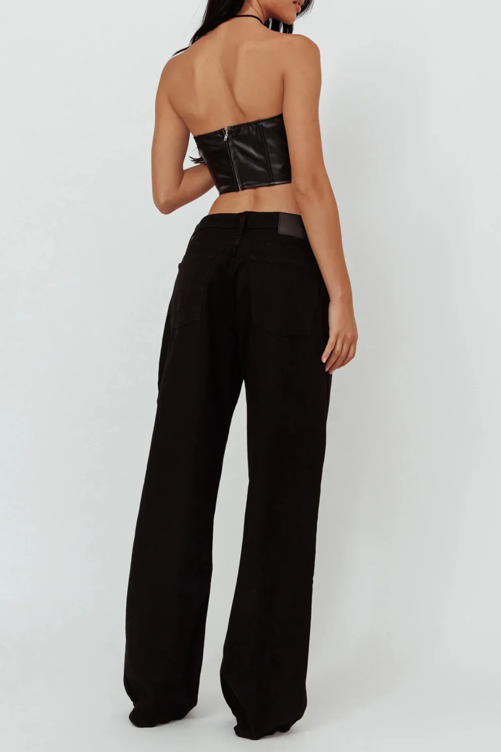 Cotton Loose Low Rise Jeans