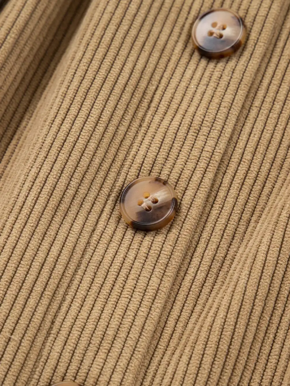 Button Front Corduroy Mini Skirt