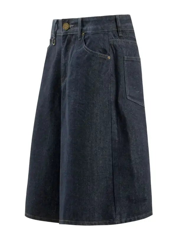 Soft Wide Leg Cotton Blend Casual Shorts