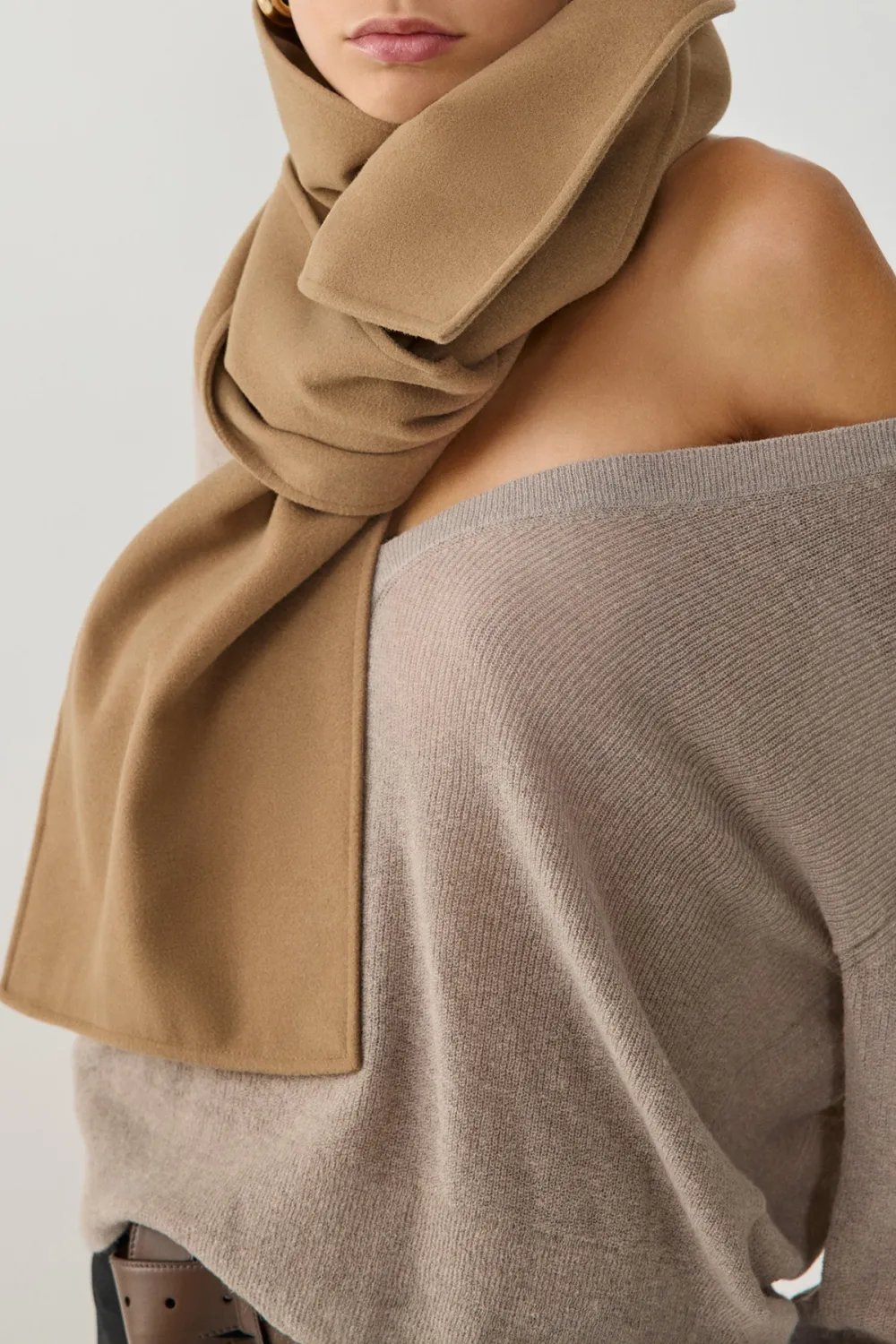 V-Neck Knitwear Sweater