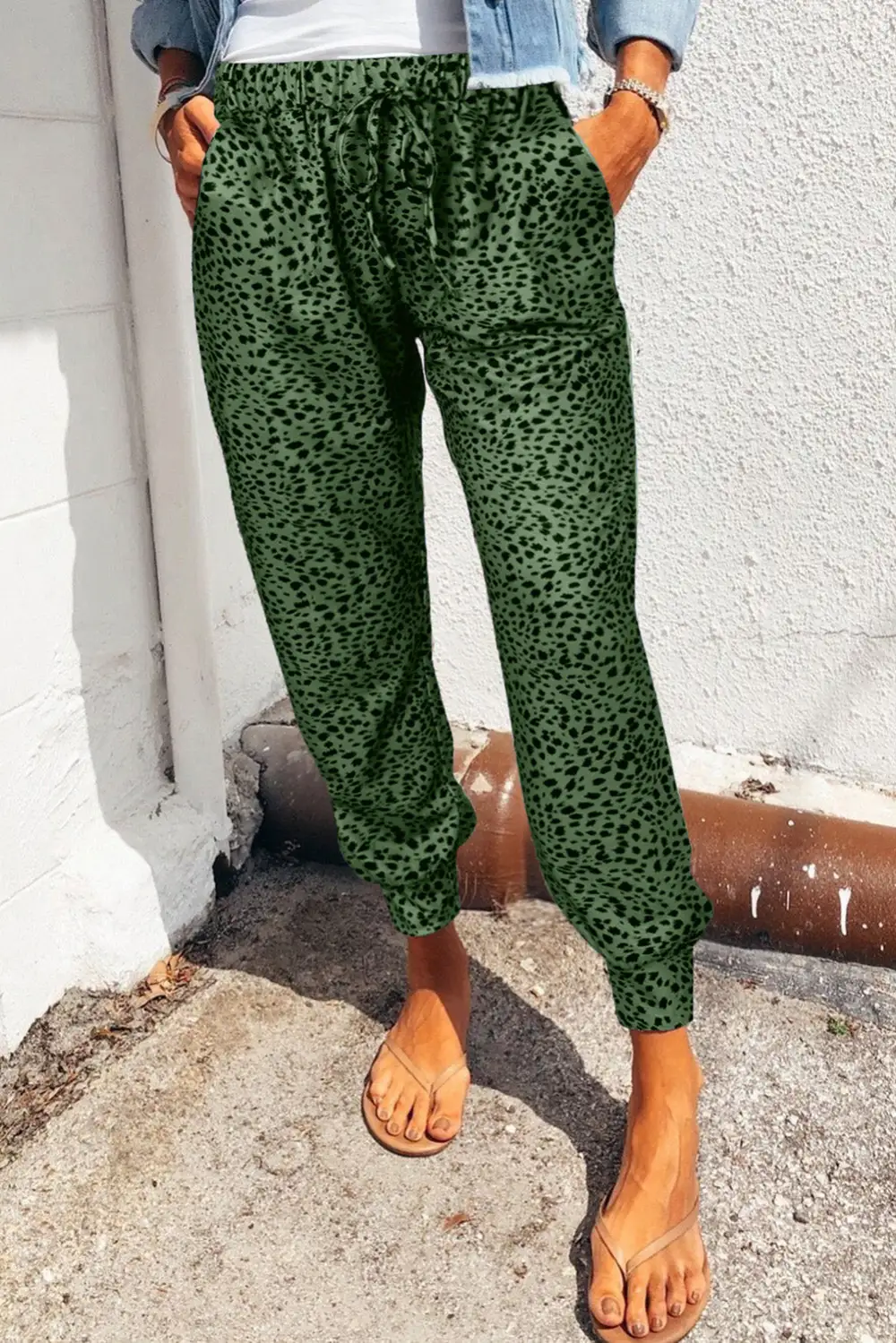 Pocket Printed Jogger Pants