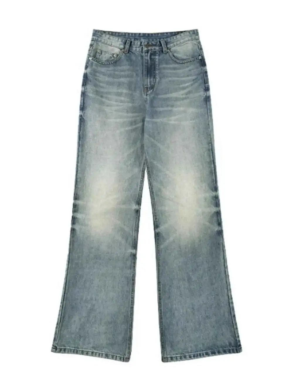 Wash Wide Leg Relaxed Fit Jeans