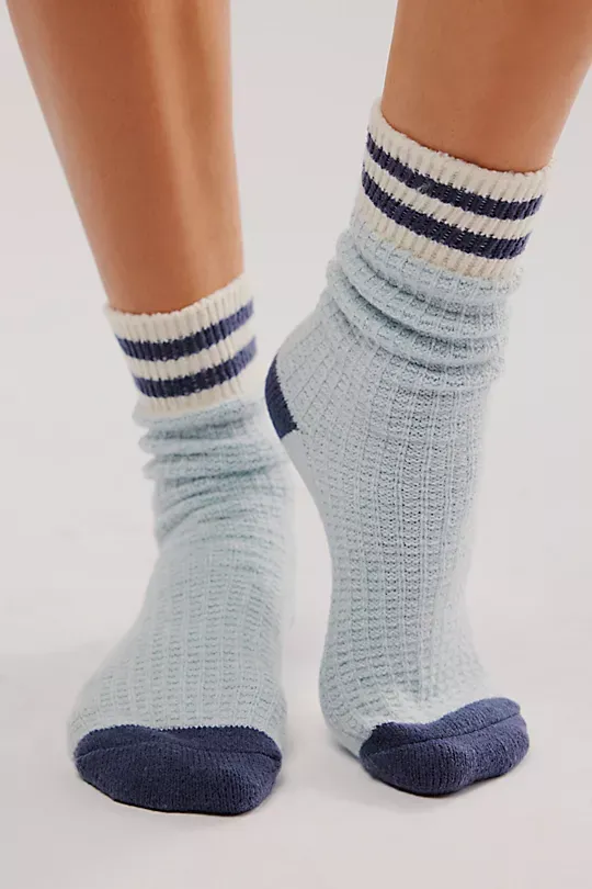 Cozy Stripe Socks red