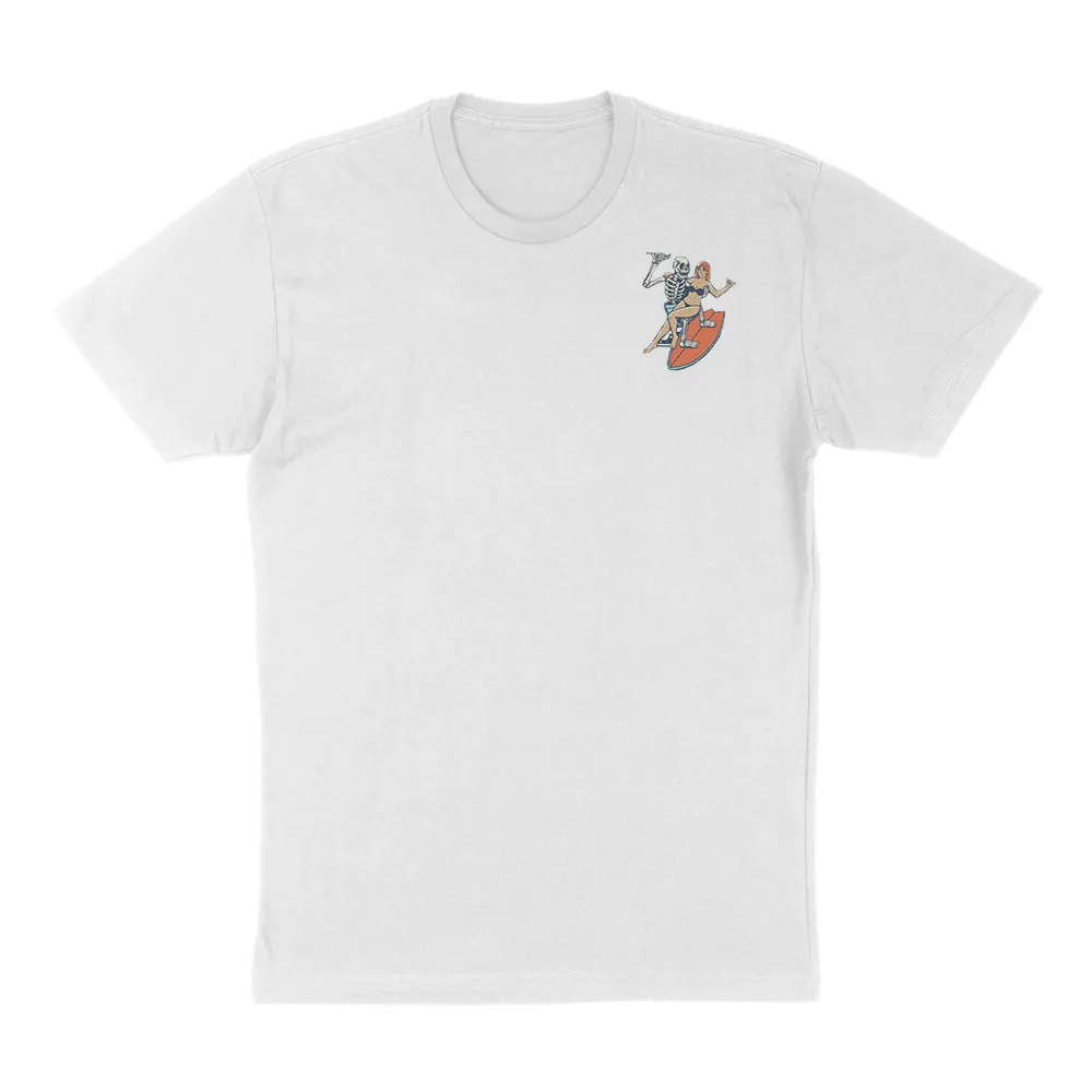 Pure Cotton Round-Neck Ocean Sports T-Shirt