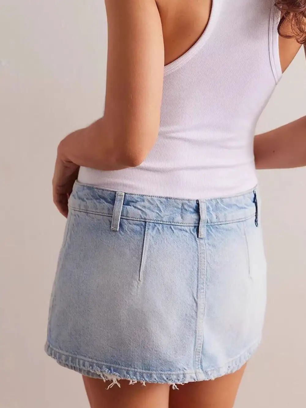 Mini Denim Skort