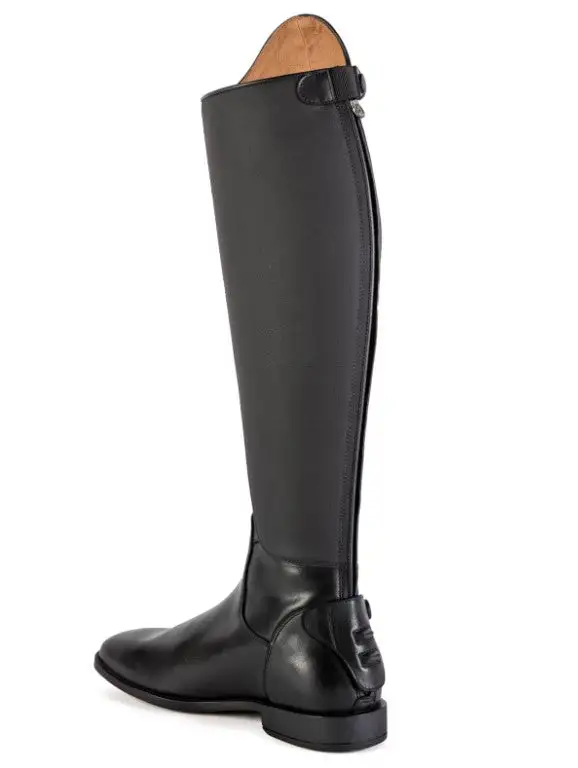 Polished Zip Leather Riding Boots