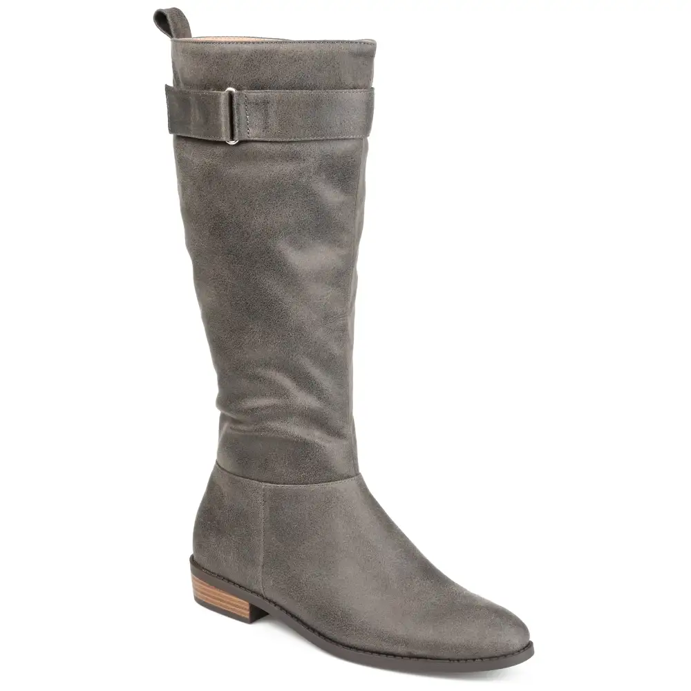 Cushioned Strap Extra Wide Riding Boots