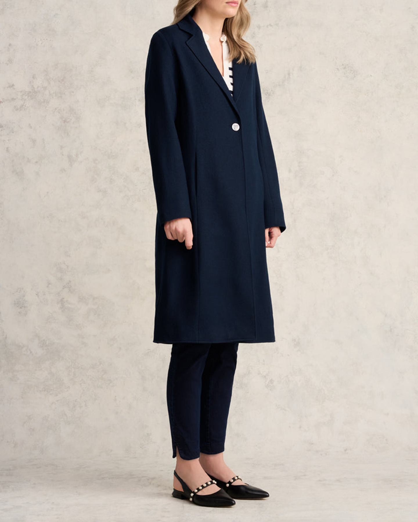 Long Line Single Breasted Coat