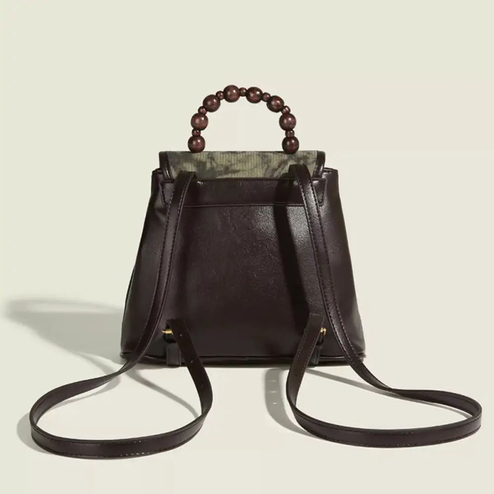 Flap Beaded Backpack