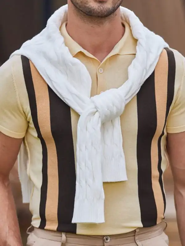 Everyday Striped Short Sleeve Shirt