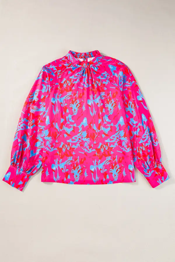 Mock Neck Blouse