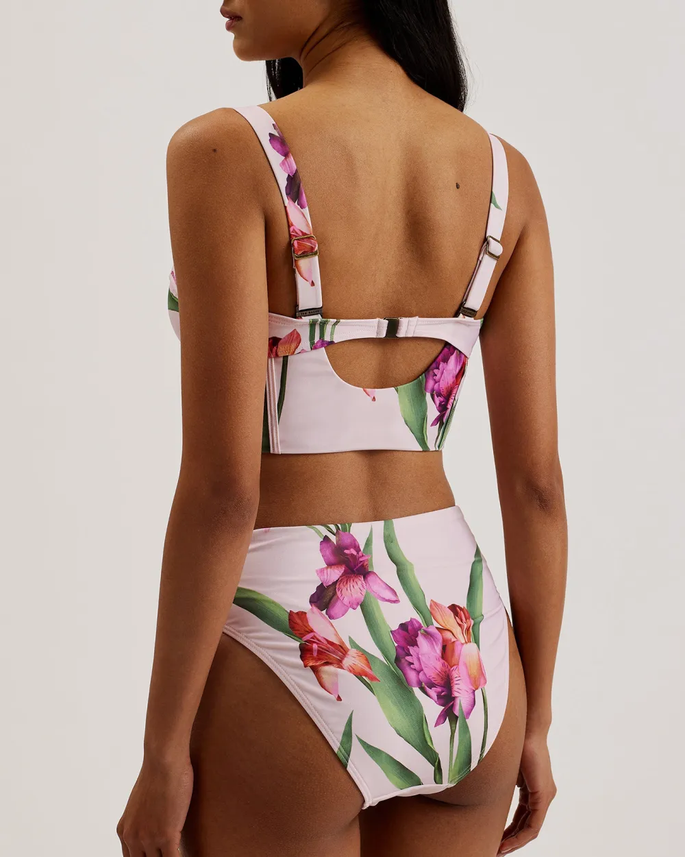 Avelea High Waisted Bikini Bottom Lt-Pink