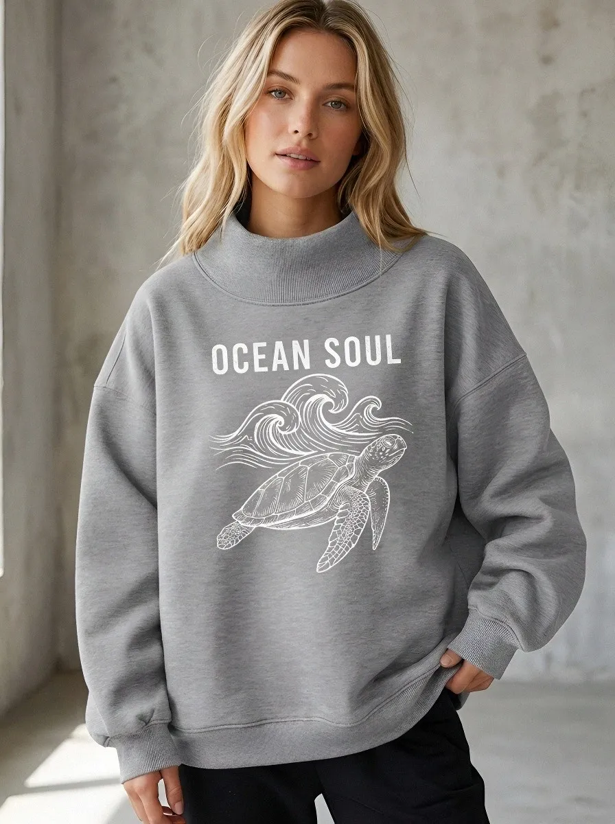 Ocean Lover Sea Turtle Casual Hoodie Sweatshirt